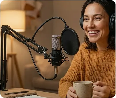 Friendly Podcast Host